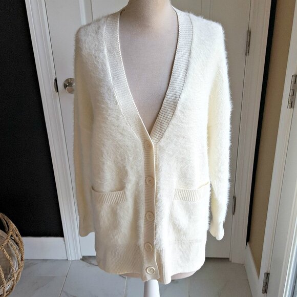 NWOT! REVOLVE'S Sanctuary FLUFF IT UP CARDIGAN SZ L - Picture 1 of 9